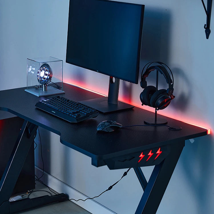 Big Promotion Rgb Led Light Gaming Desk Gaming Desk Frame Best Gaming Desk